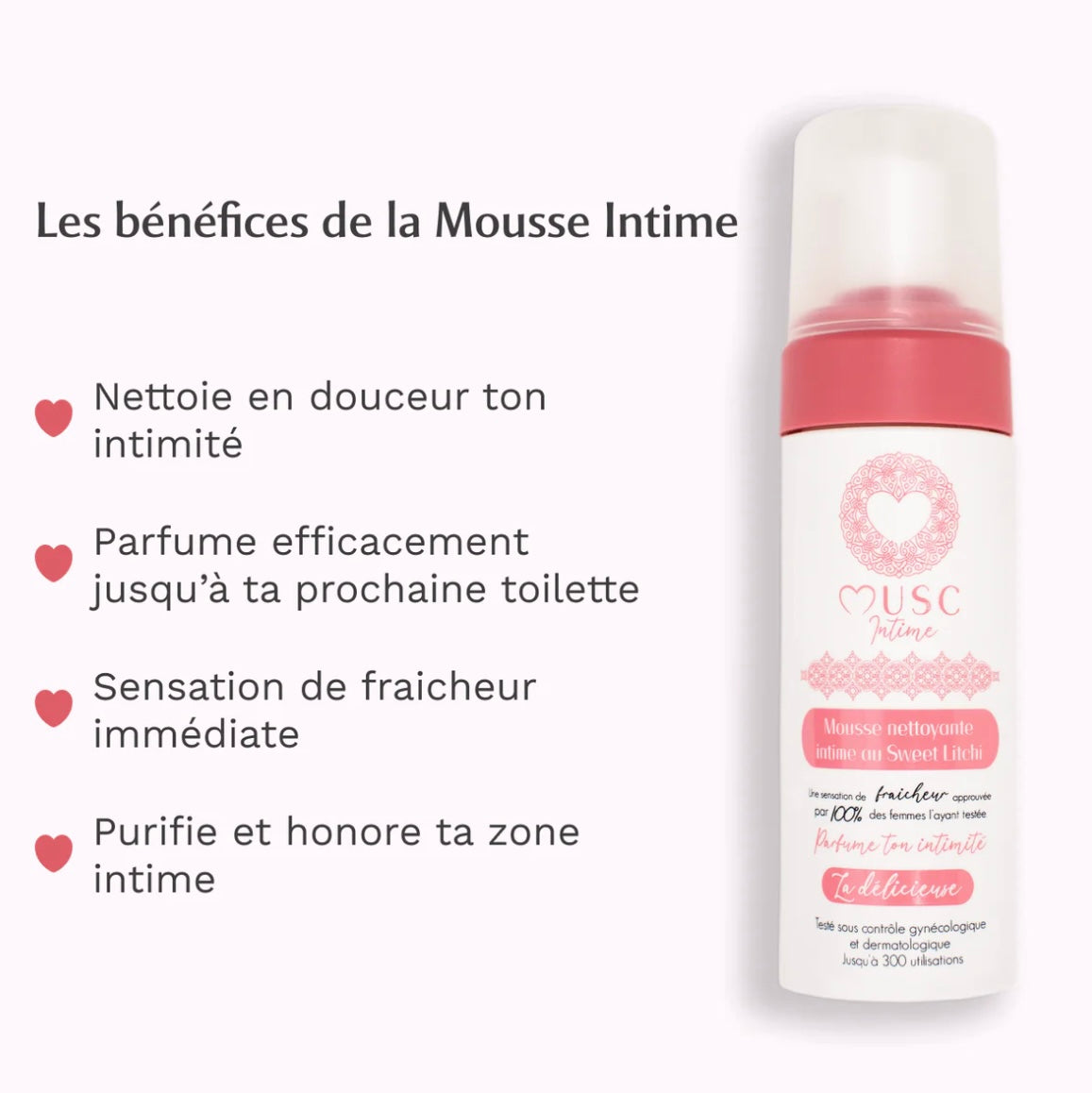 MUSC INTIME - Mousse Intime Sweet Litchi - La Délicieuse