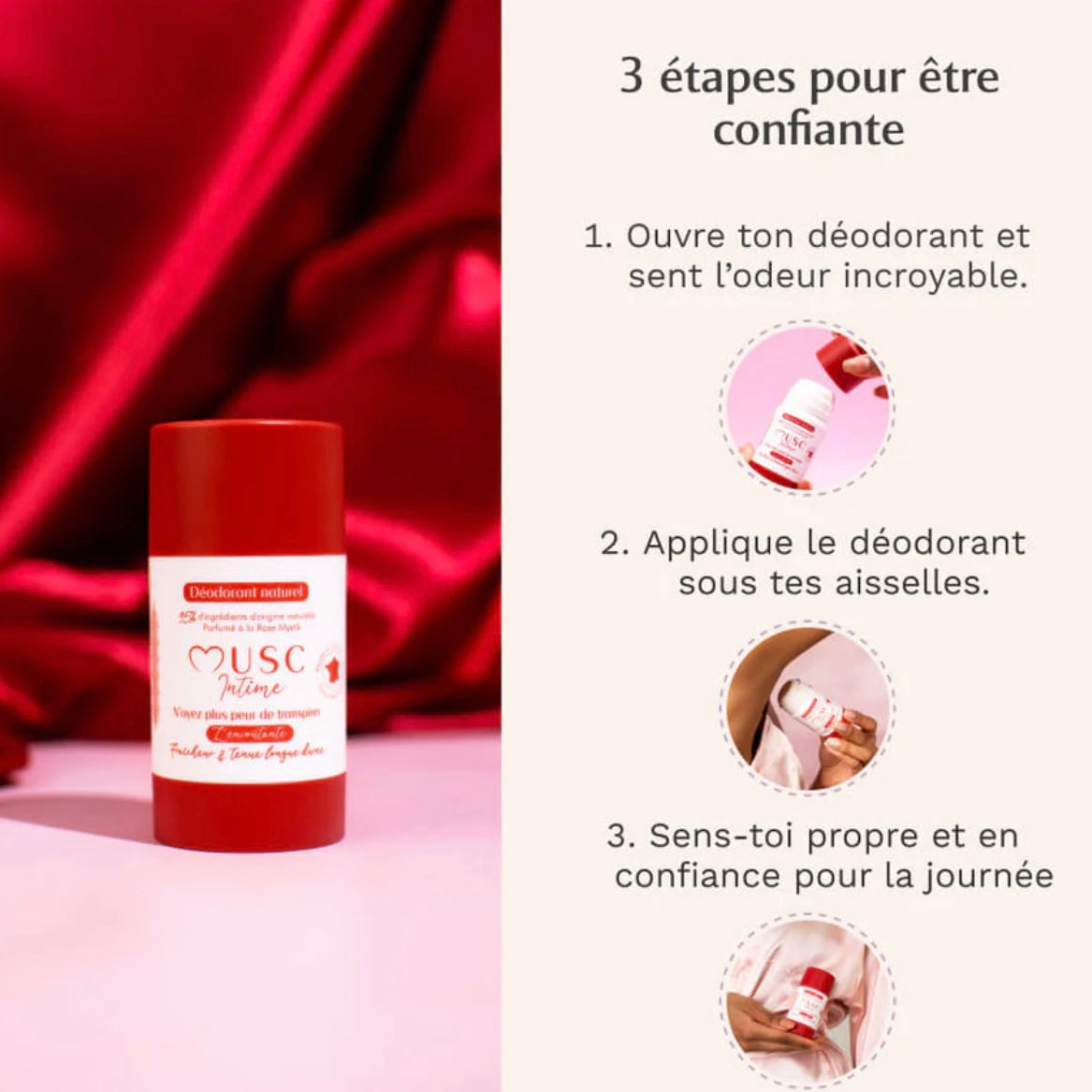 MUSC INTIME - déodorant naturel Rose Mystik 🥀