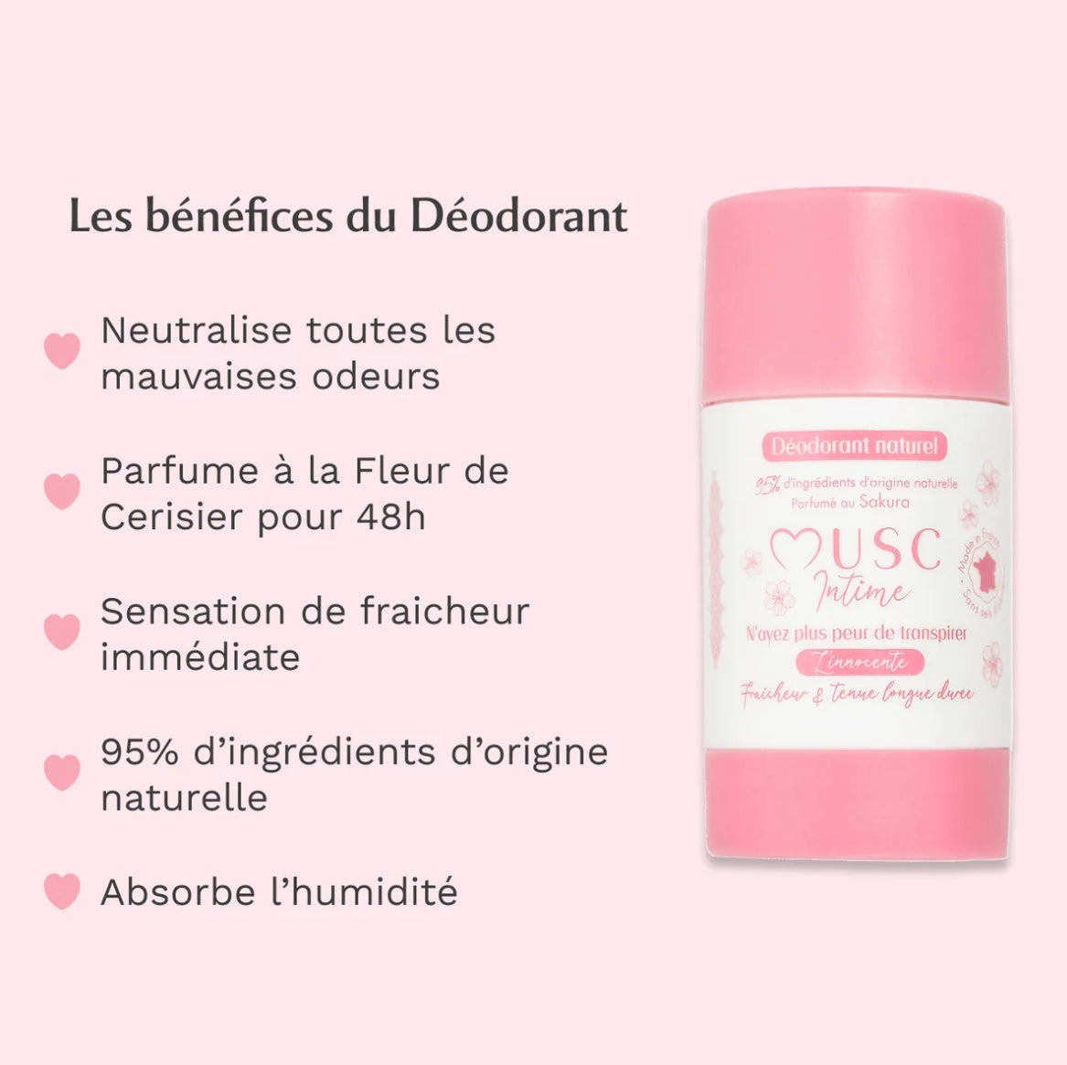 MUSC INTIME - Déodorant Sakura 🌸