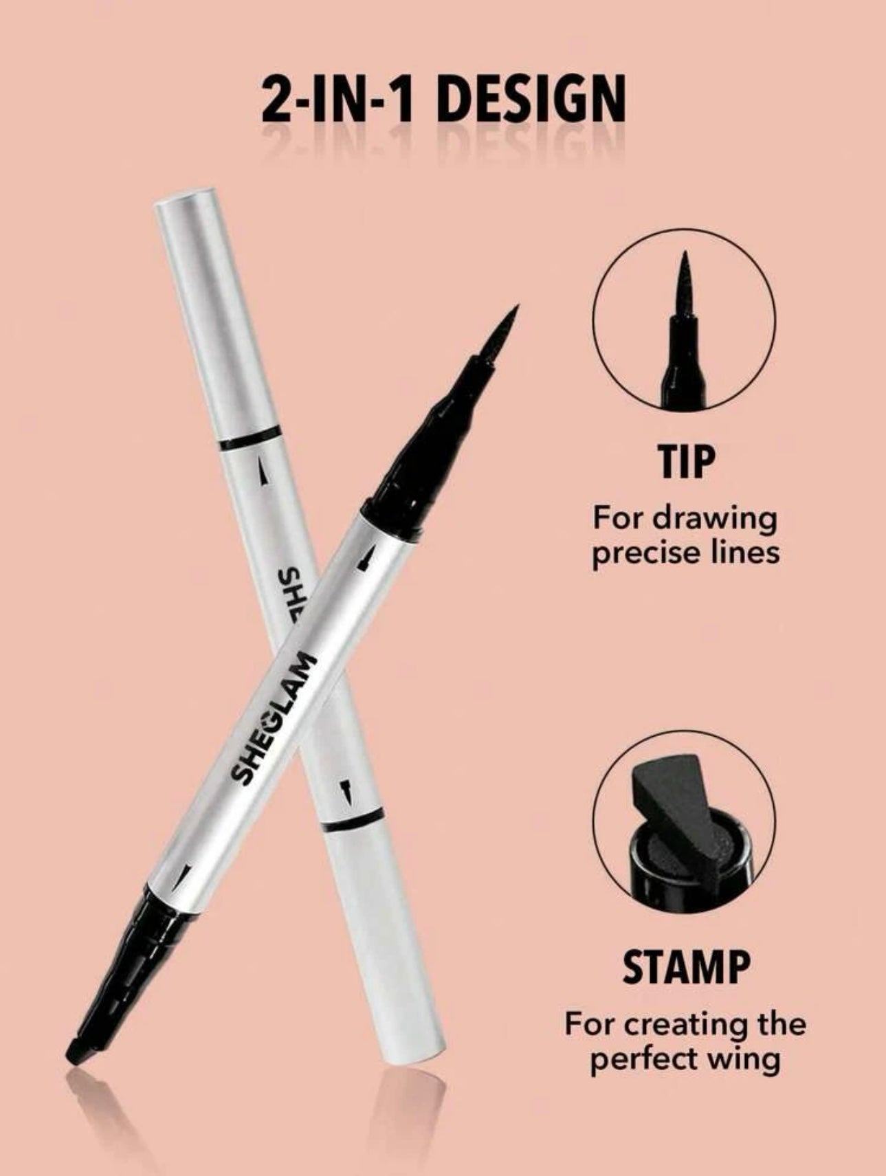 SHEGLAM - eyeliner 2en 1 waterproof