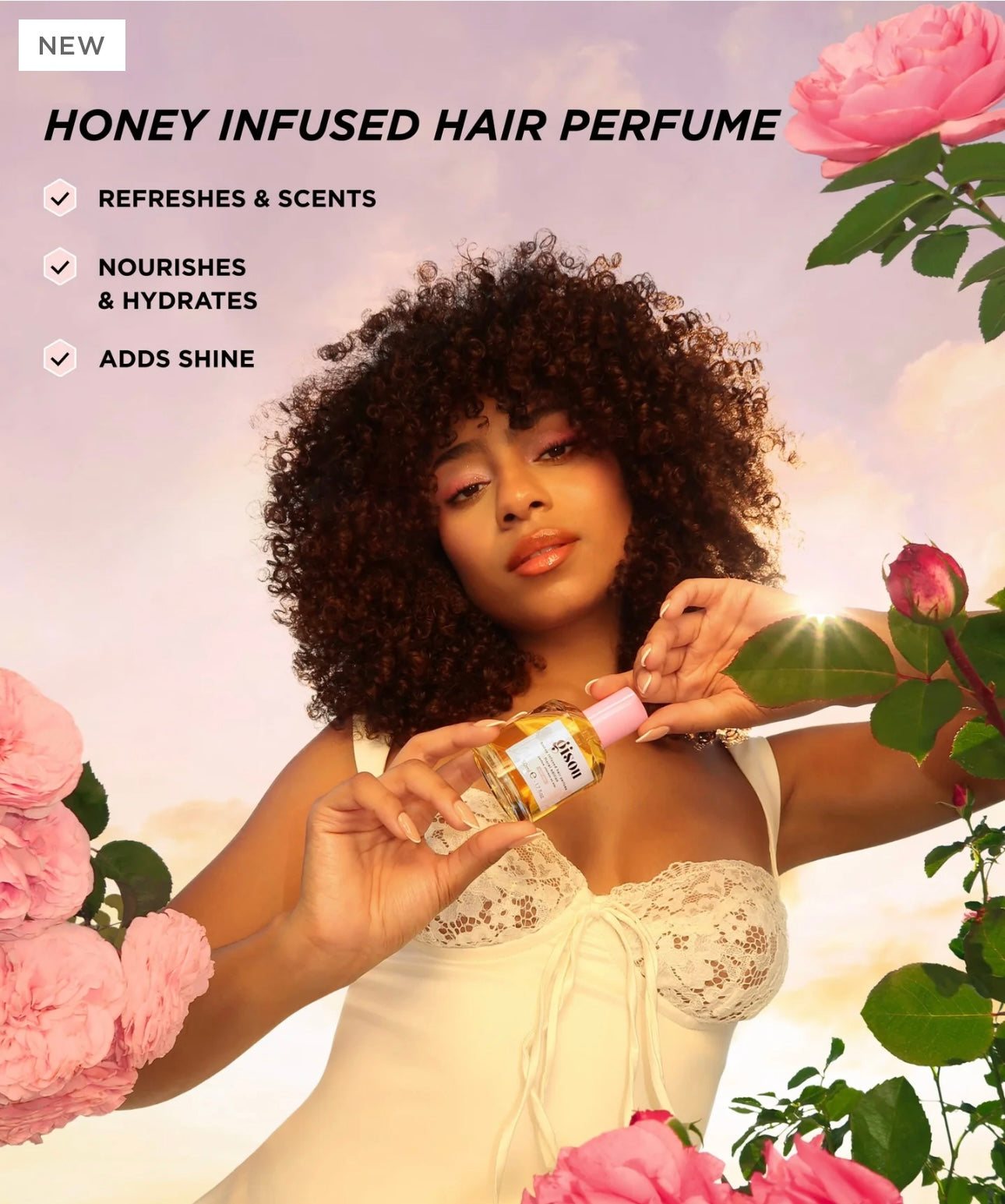 GISOU - Honey🍯/Wild Rose 🌸 infused Hair Parfume (50 ML )