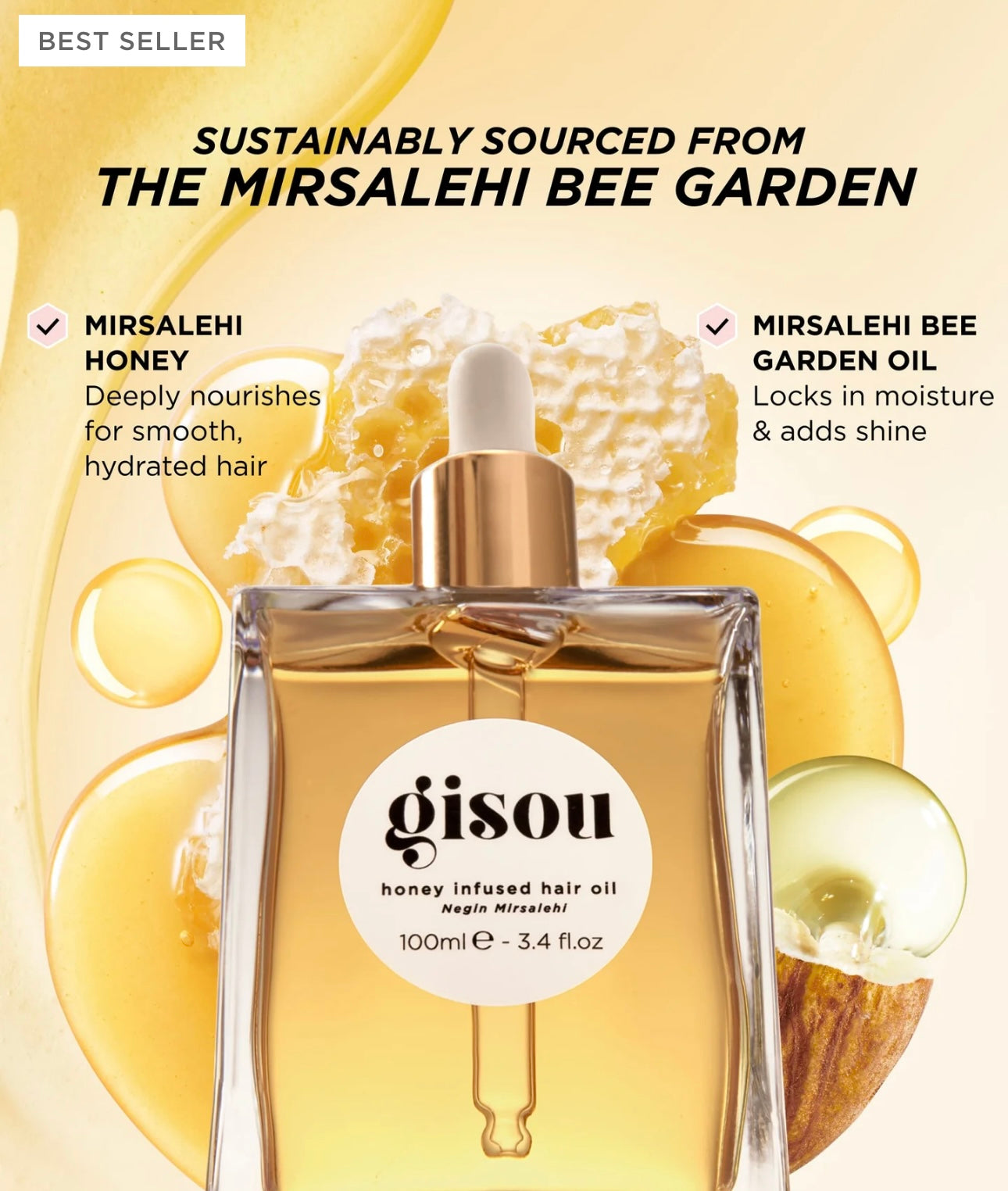 a GISOU - Honey Infused Hair Oil