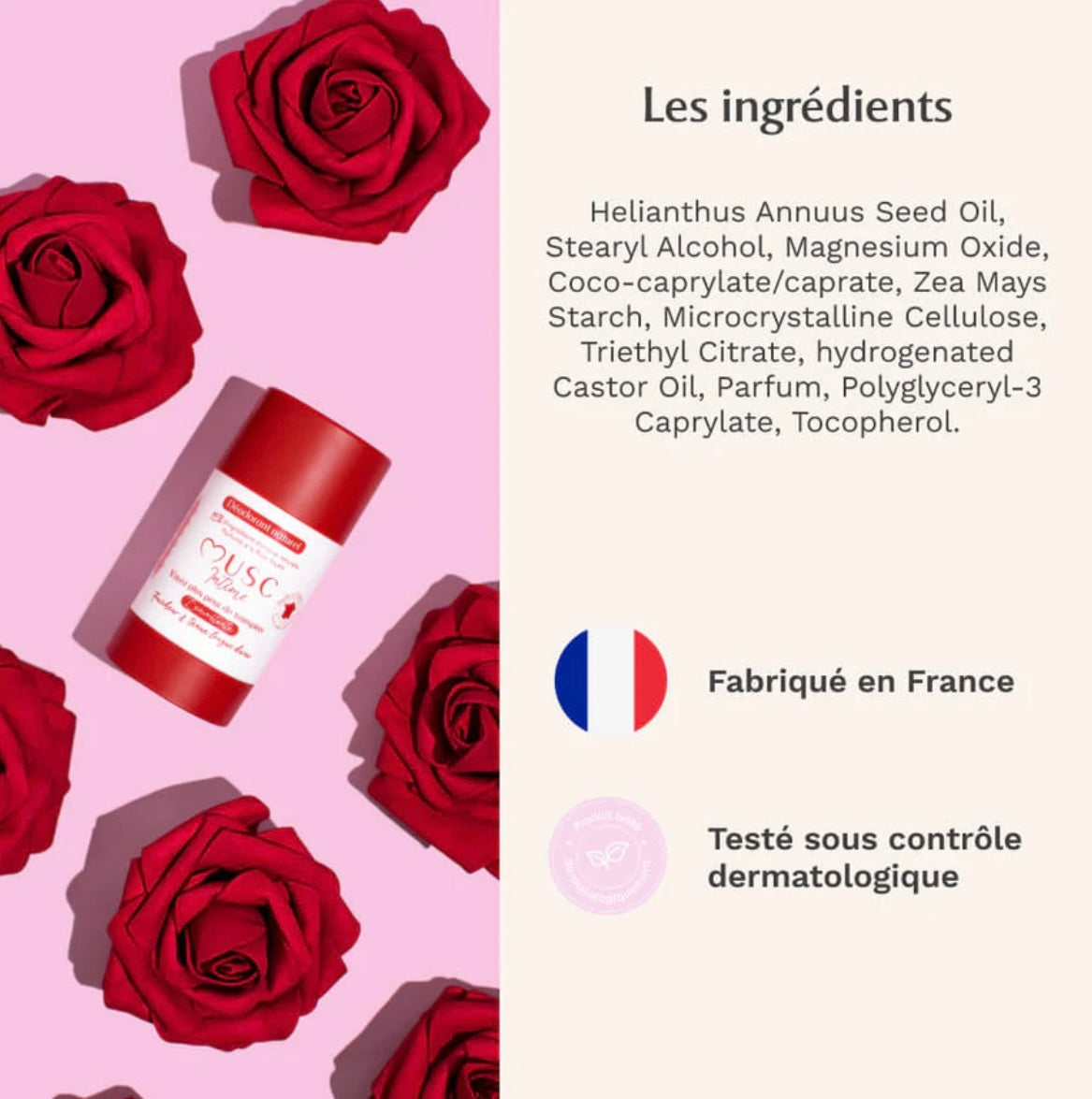 MUSC INTIME - déodorant naturel Rose Mystik 🥀