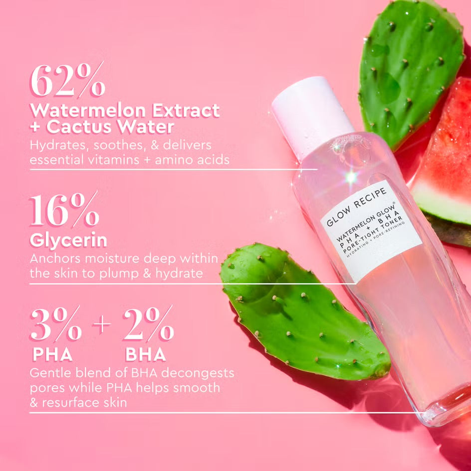 GLOW RECIPE - Watermelon Glow PHA + BHA Pore-Tight Toner 150ml